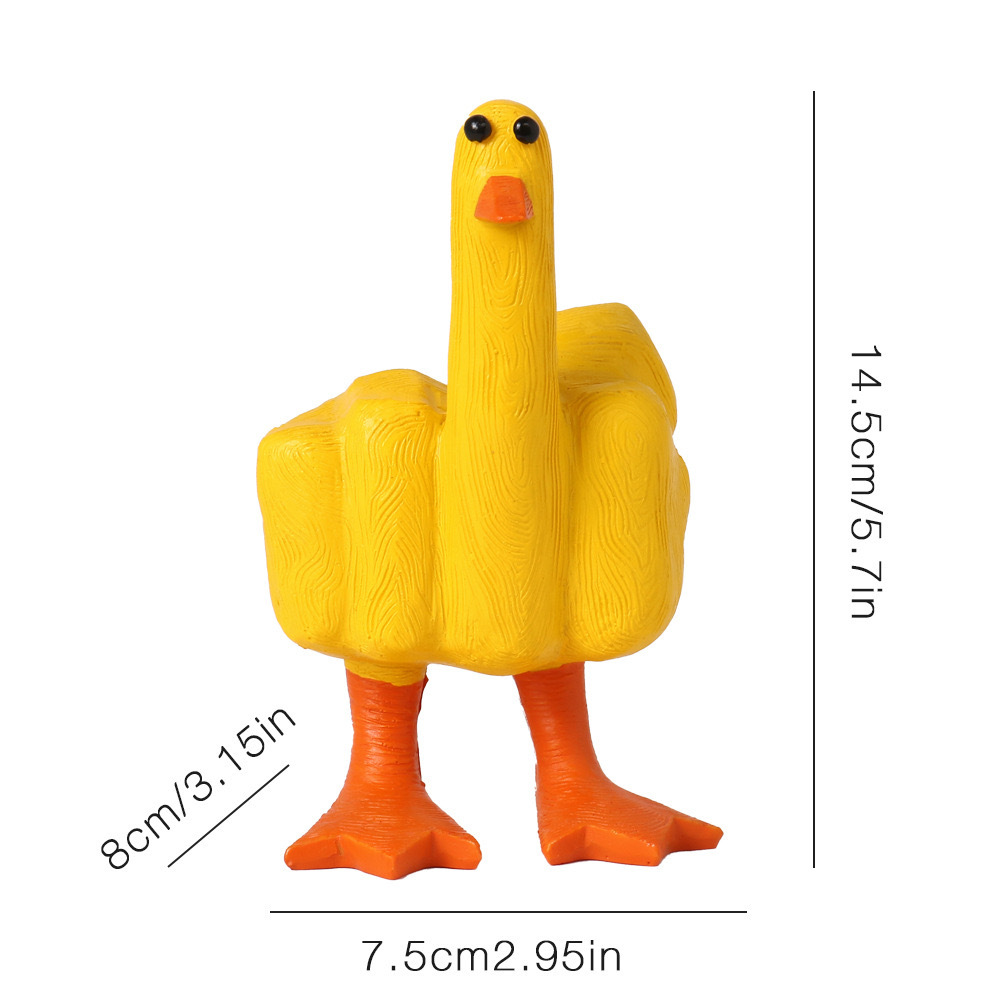 Fun Middle Finger Duck Ornament