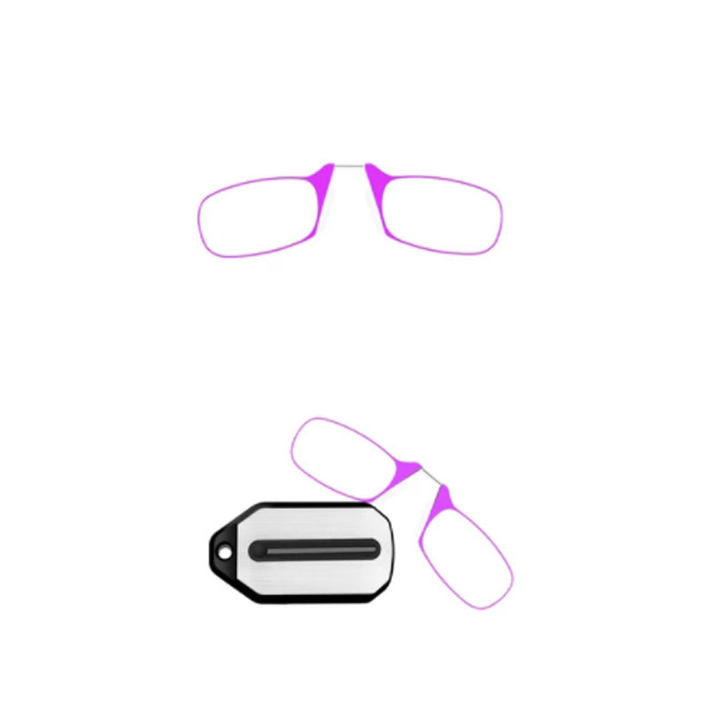 Clip-Nose Soft Silicone Reading Glasses Keychain