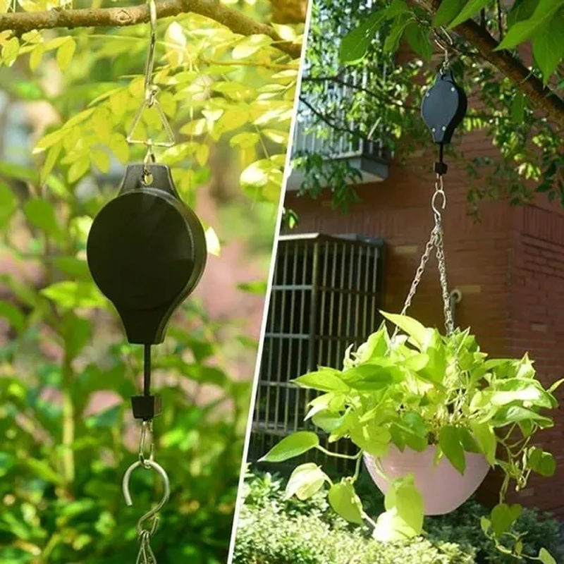 🌳 Retractable Lifting Basket Gardening Hook