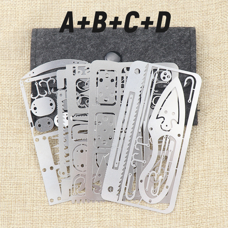 Outdoor Multifunctional Fishhook Card