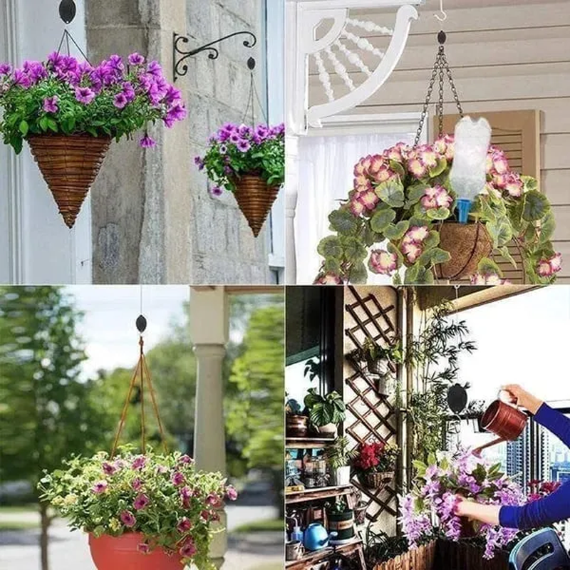 🌳 Retractable Lifting Basket Gardening Hook