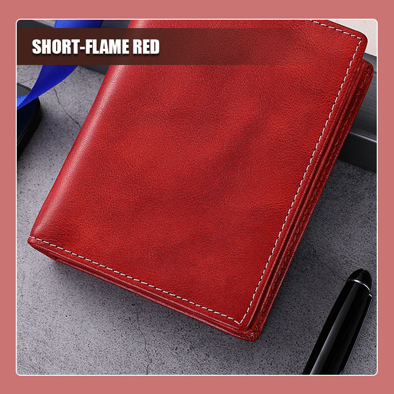 Genuine Leather Rfid Anti-theft Wallet