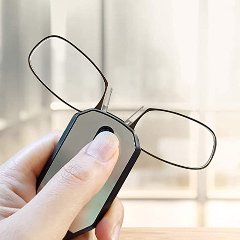 Clip-Nose Soft Silicone Reading Glasses Keychain