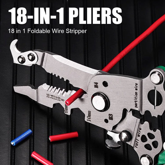 18 in 1 Foldable Wire Stripper