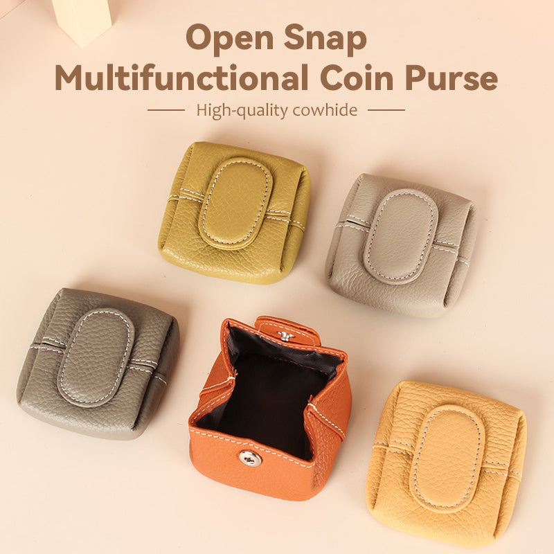 Open Snap Multifunctional Coin Purse