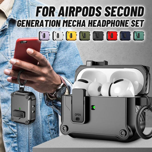 For Airpods Second Generation Mecha Headphone Set