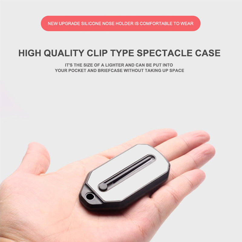 Clip-Nose Soft Silicone Reading Glasses Keychain