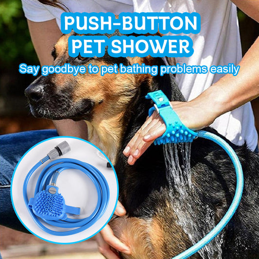 Push-Button Pet Shower