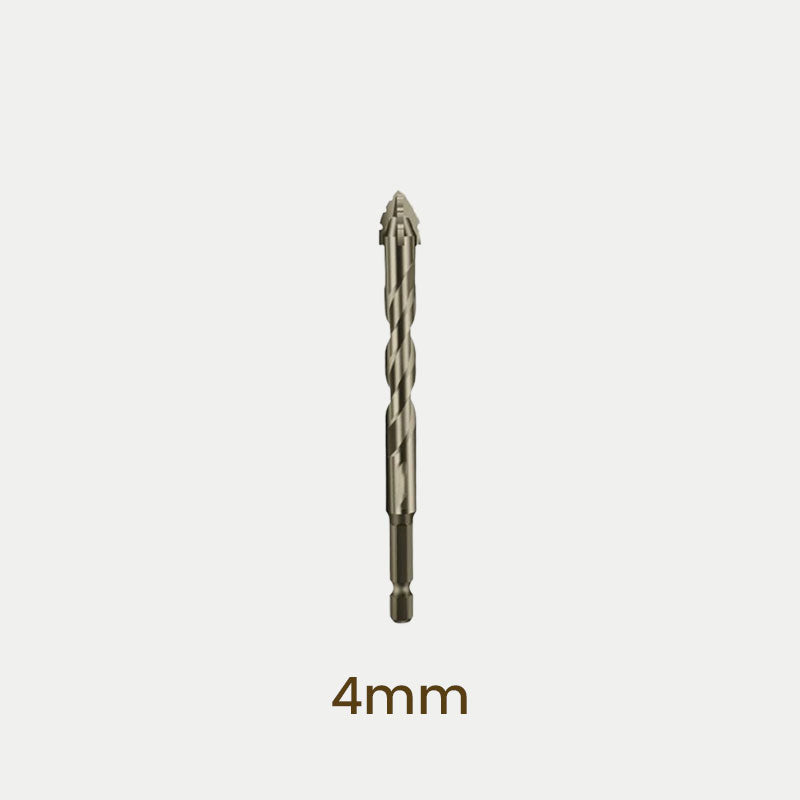 New four-edge serrated eccentric drill bit