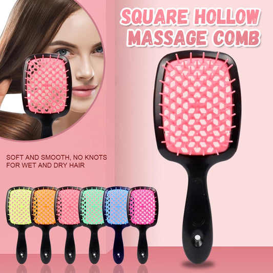 Square Hollow Massage Comb