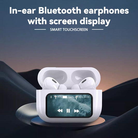 In-ear Bluetooth earphones with screen display
