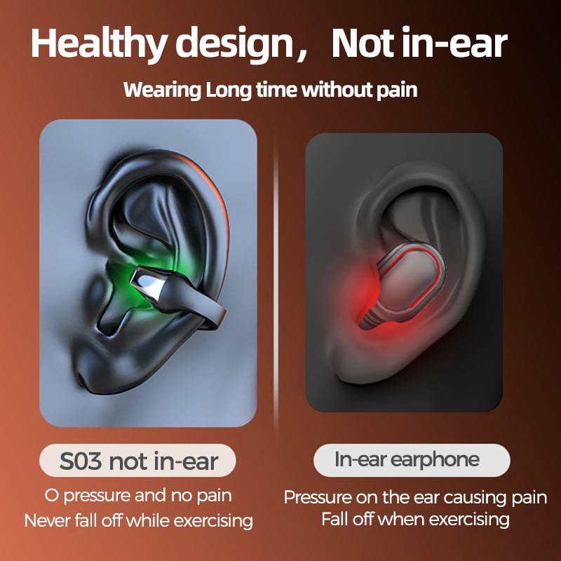 2024 Wireless Ear Clip Bone Conduction Headphones🎧