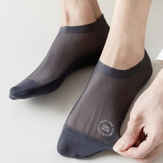 🔥Ultra Thin Liner Socks Non Slip ComBed Cotton No Show Socks