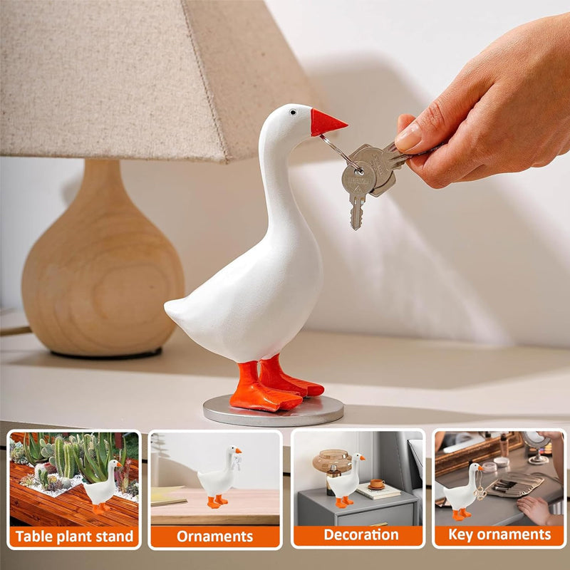 Pastoral Goose Magnet Statue Ornaments