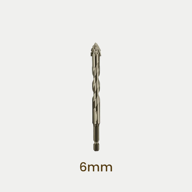 New four-edge serrated eccentric drill bit