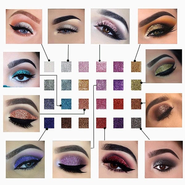 ✨10 colors Sparkle Shimmer Eyeshadow Palette