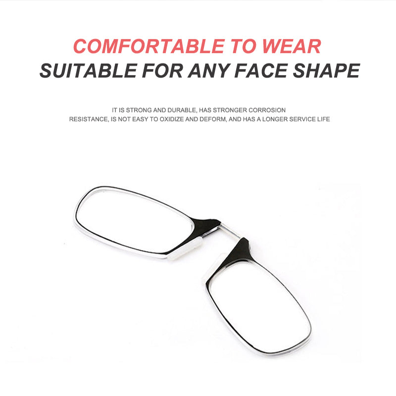 Clip-Nose Soft Silicone Reading Glasses Keychain