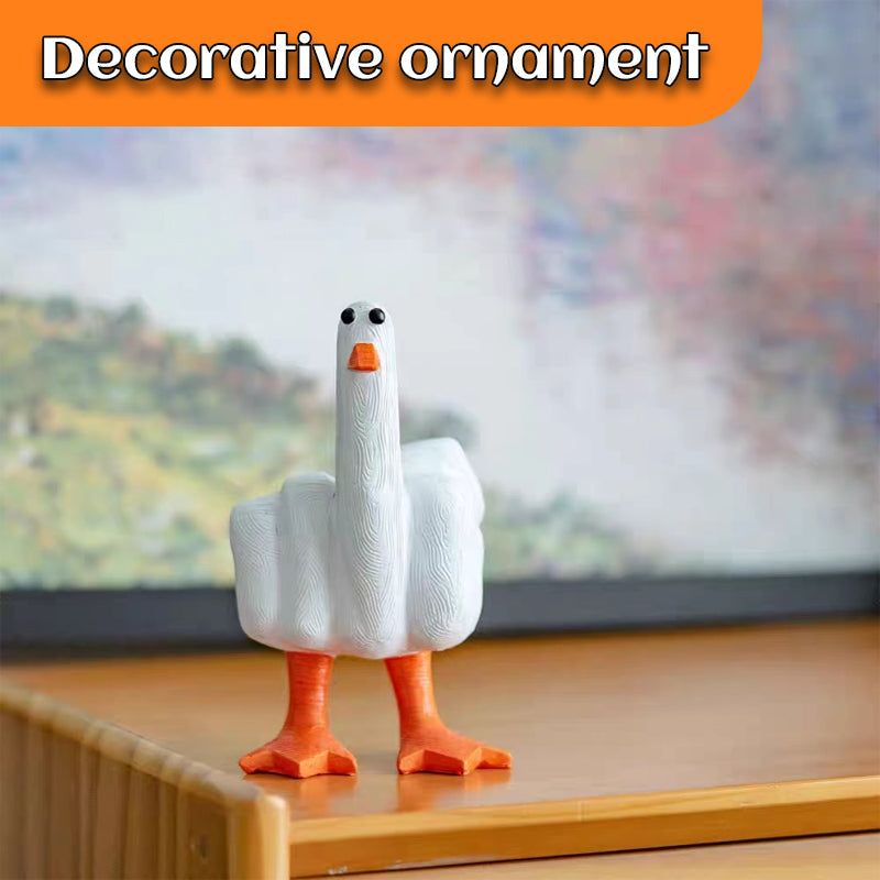 Fun Middle Finger Duck Ornament