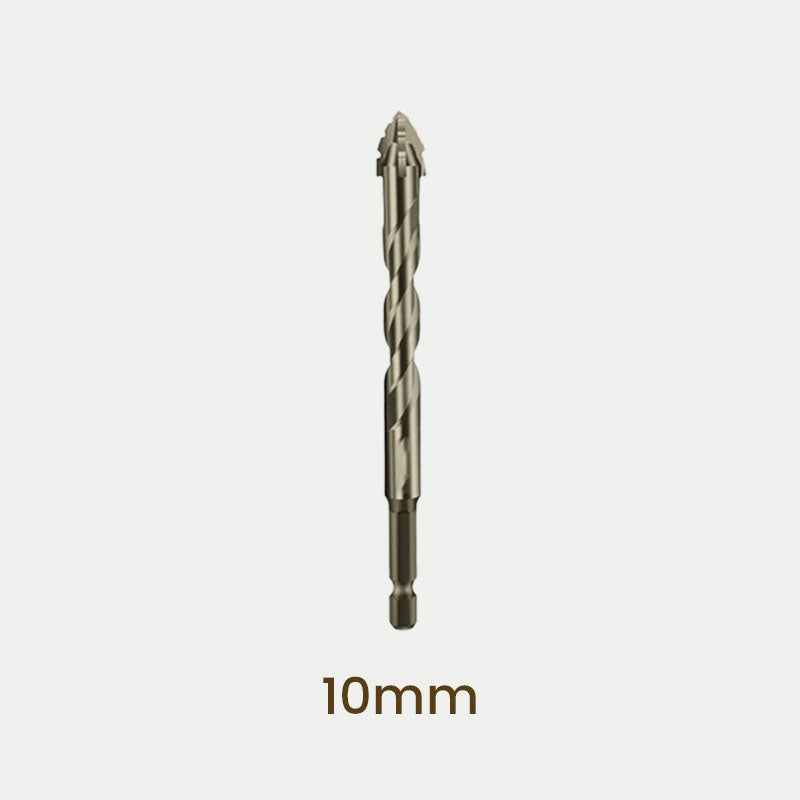 New four-edge serrated eccentric drill bit