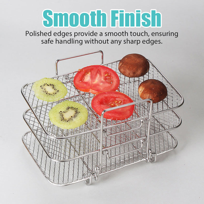 304 Stainless Steel Three-Layer Steaming Rack