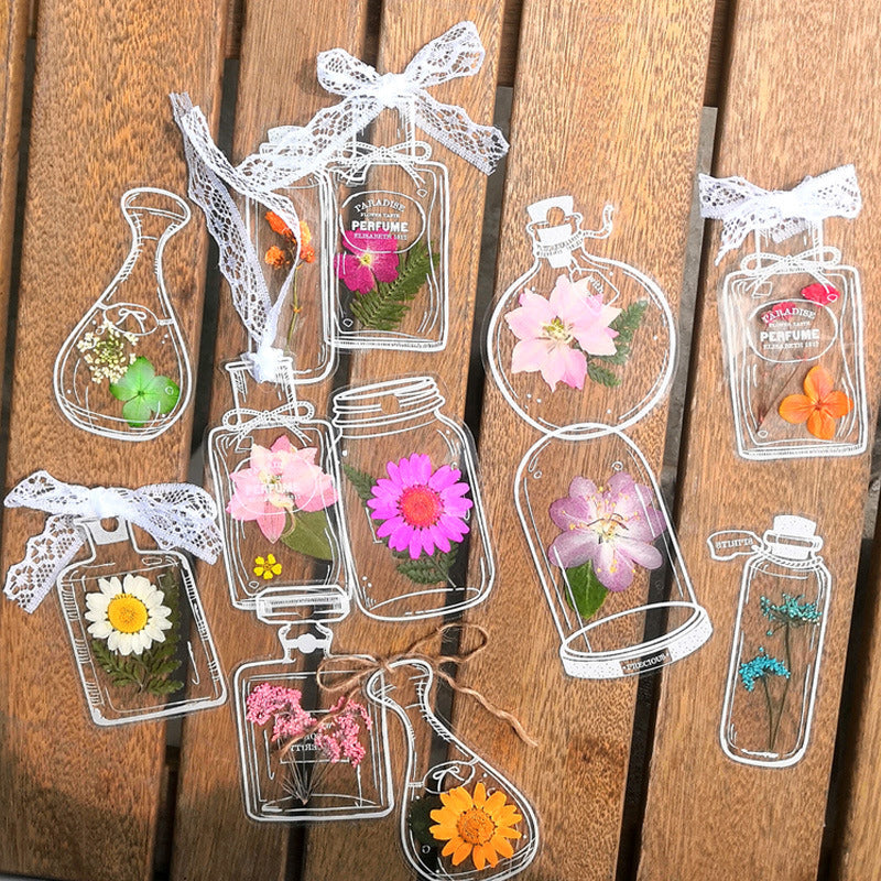 30 PCS Dried Flower Bookmarks