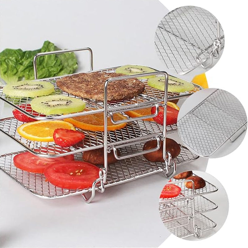 304 Stainless Steel Three-Layer Steaming Rack