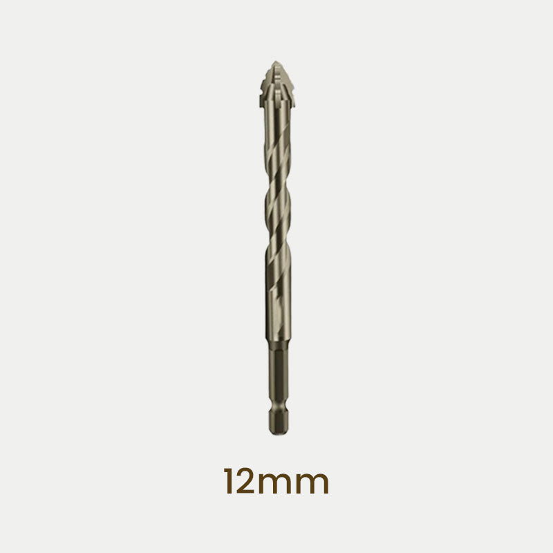 New four-edge serrated eccentric drill bit