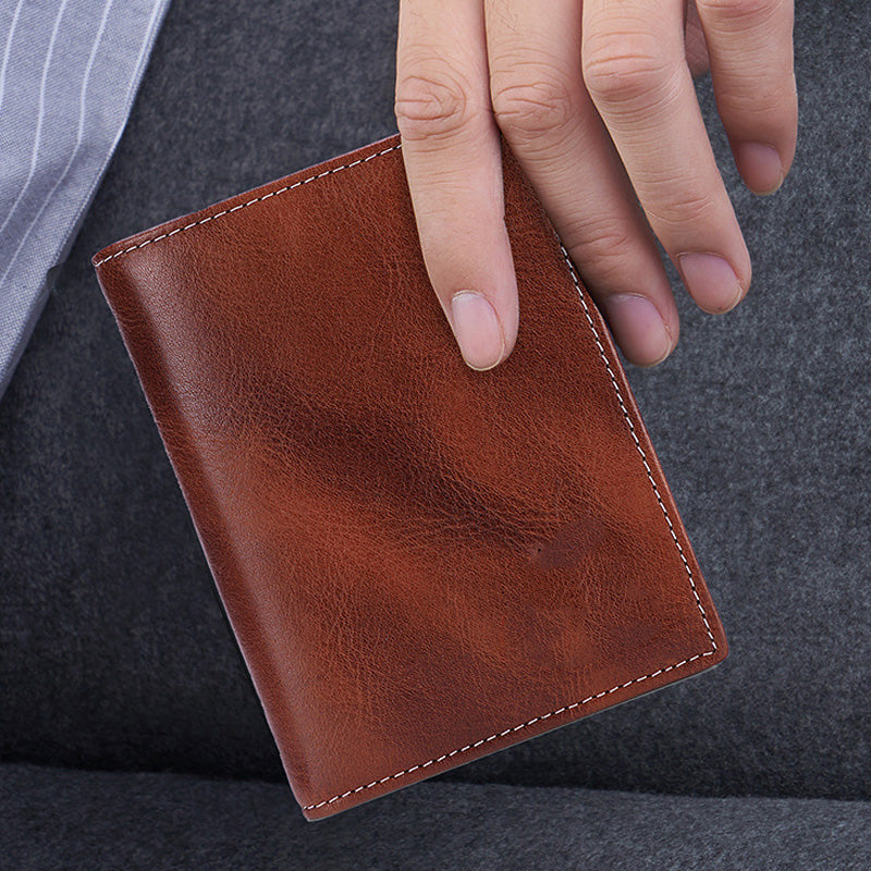 Genuine Leather Rfid Anti-theft Wallet