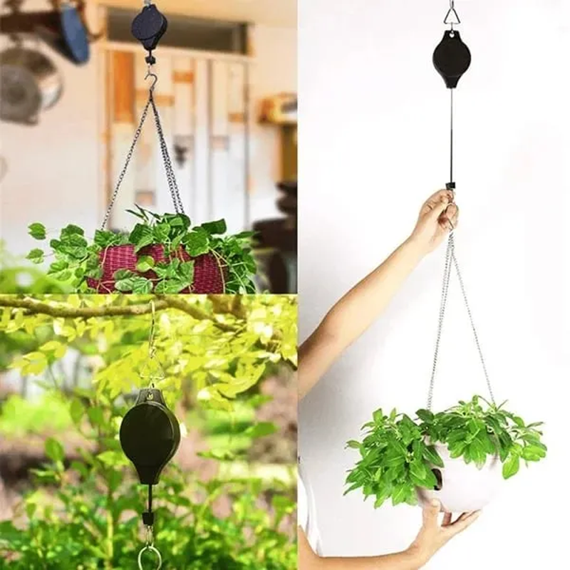 🌳 Retractable Lifting Basket Gardening Hook