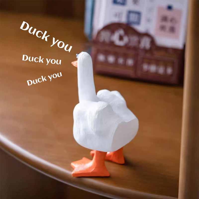 Fun Middle Finger Duck Ornament