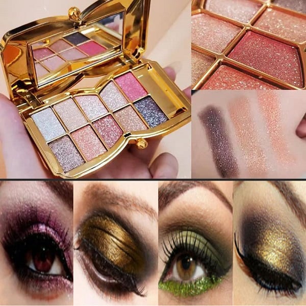 ✨10 colors Sparkle Shimmer Eyeshadow Palette