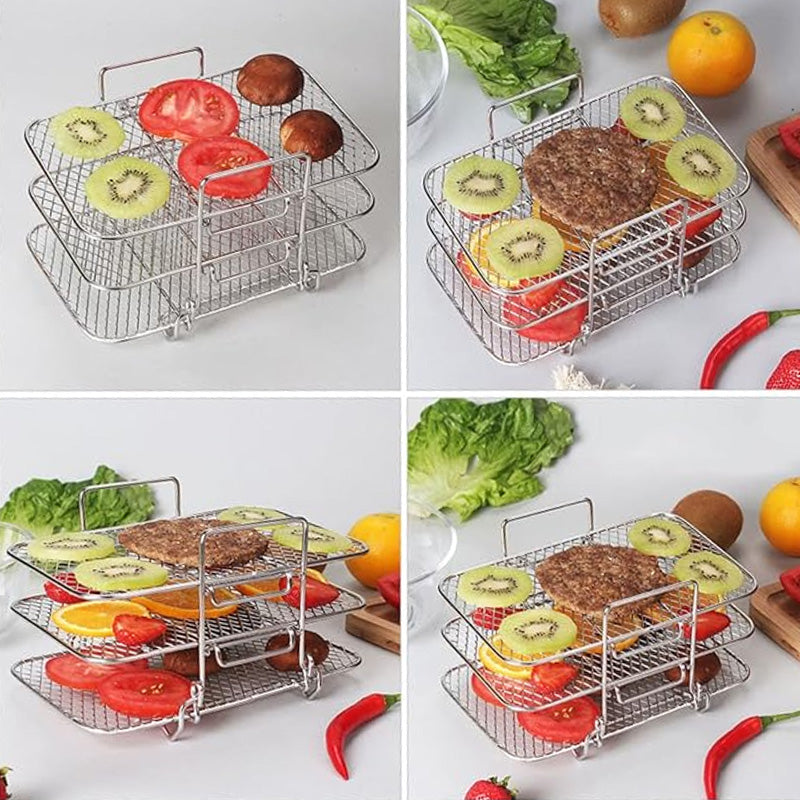 304 Stainless Steel Three-Layer Steaming Rack