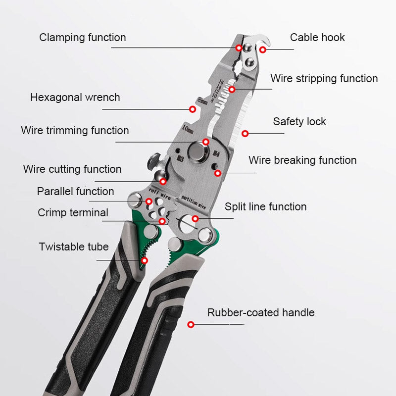 18 in 1 Foldable Wire Stripper