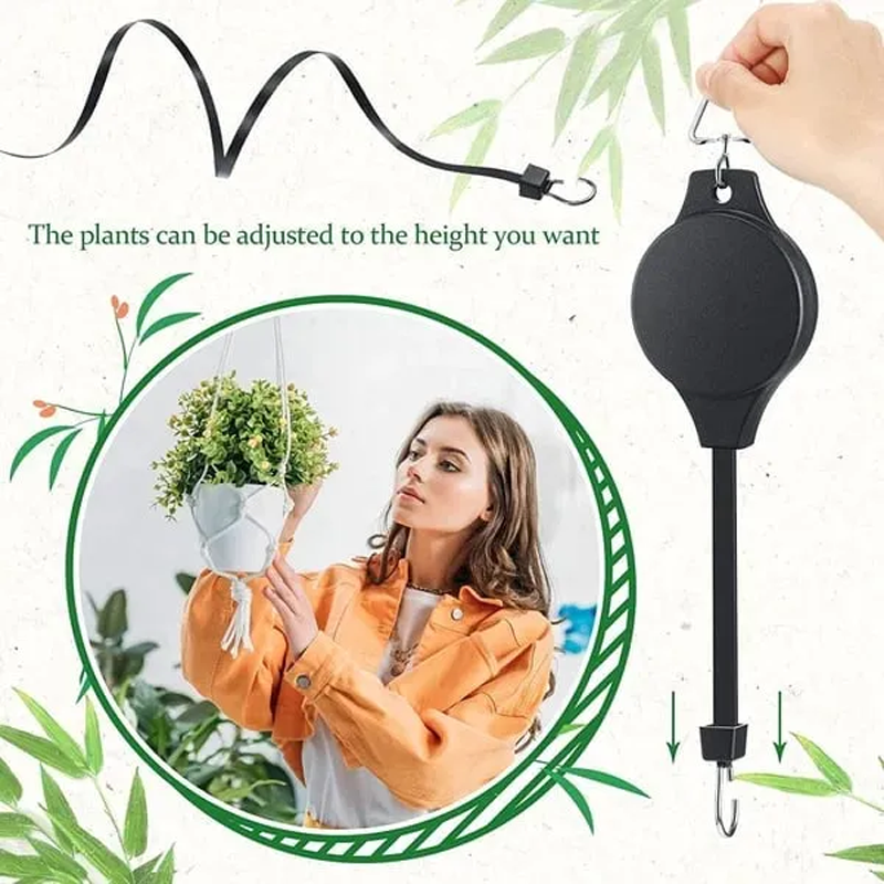 🌳 Retractable Lifting Basket Gardening Hook