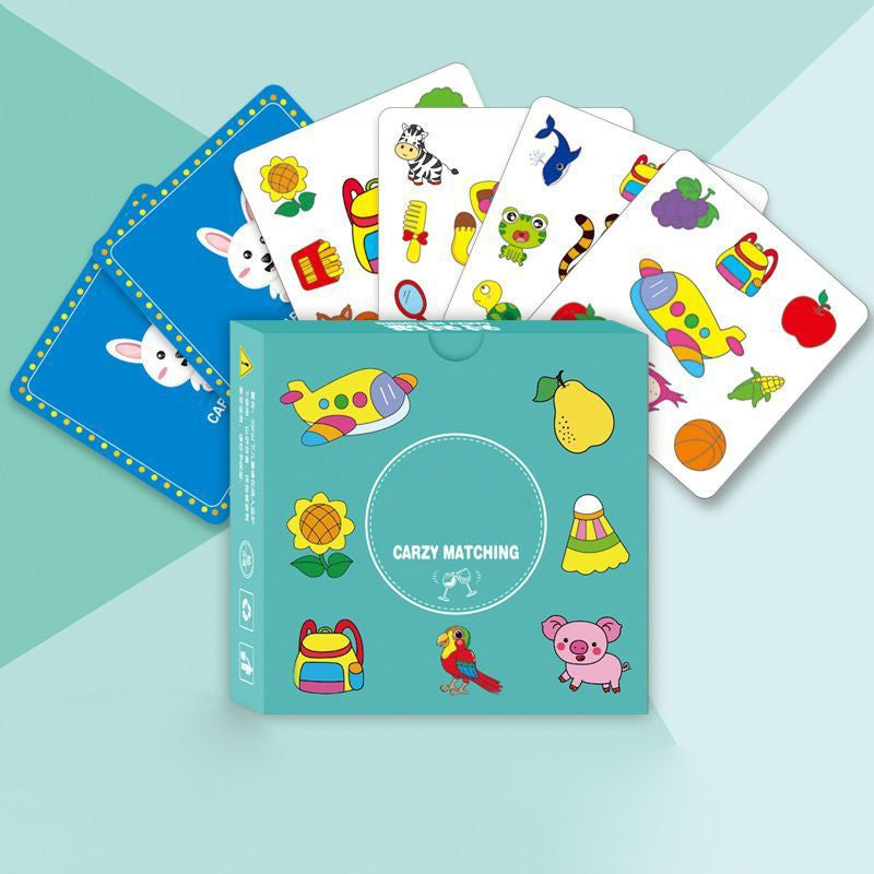 Crazy Pair Of Collision Children's Educational Board Game Cards