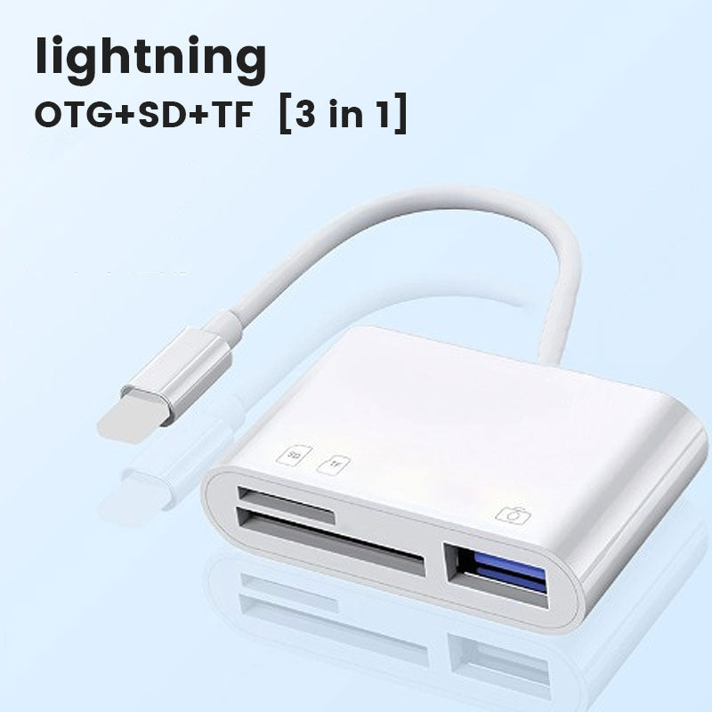 Otg Card Reader Three In One