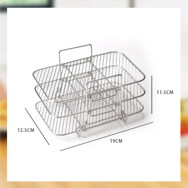 304 Stainless Steel Three-Layer Steaming Rack