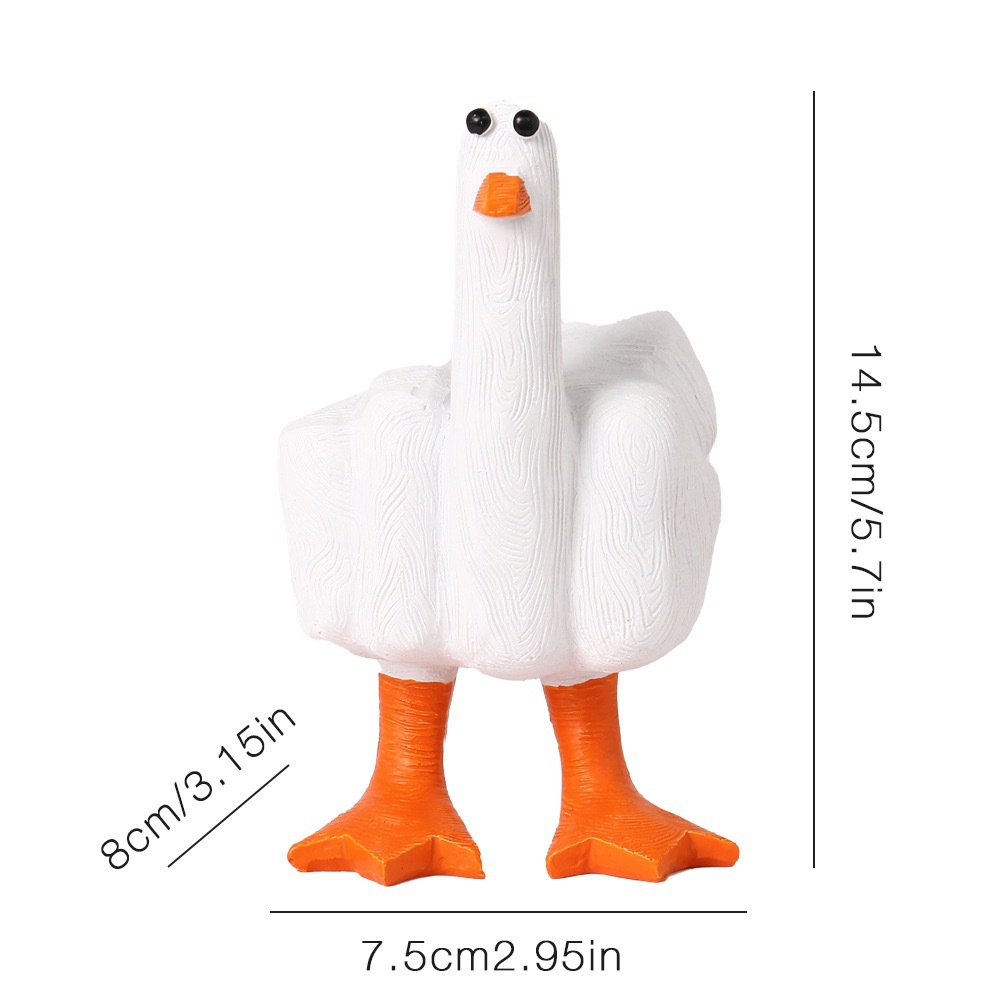 Fun Middle Finger Duck Ornament