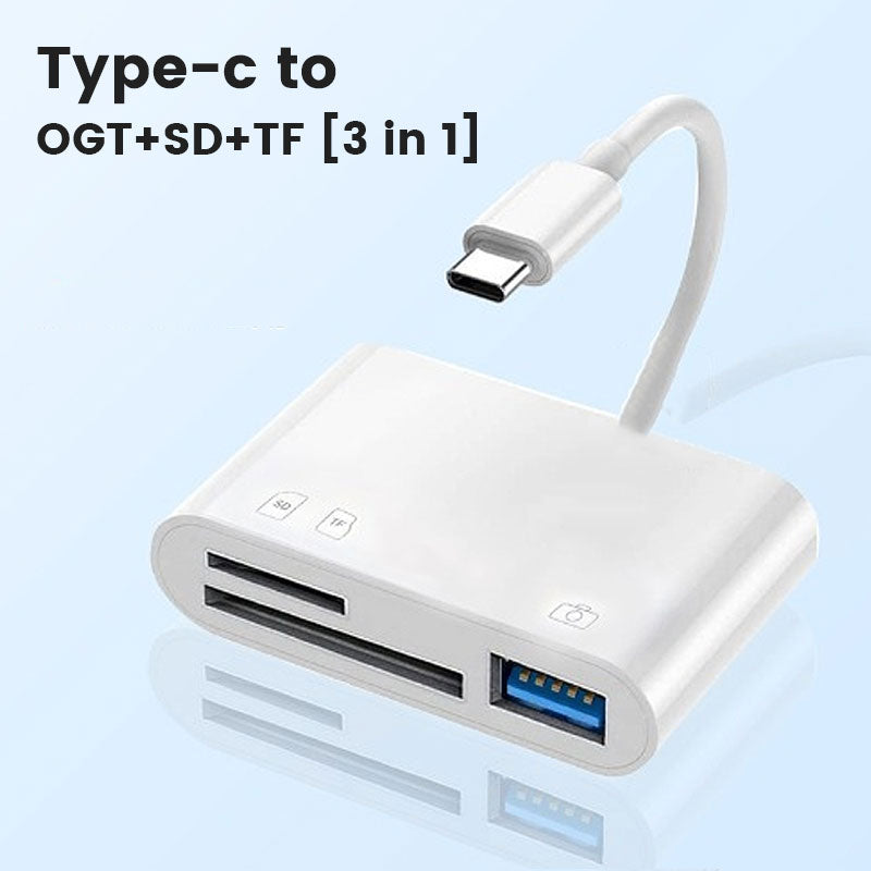 Otg Card Reader Three In One