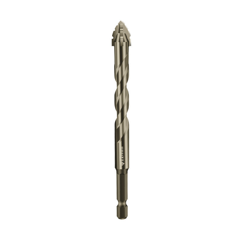 New four-edge serrated eccentric drill bit