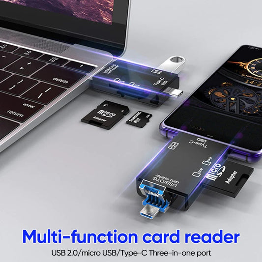 💥6-in-1 Smart Media Card Reader