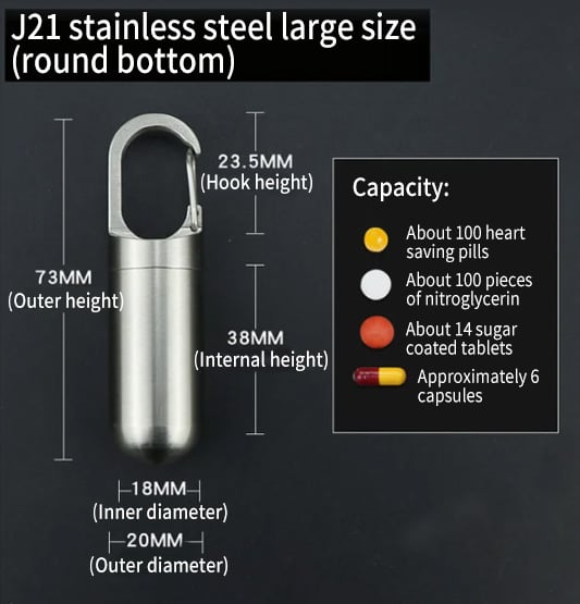 Stainless Steel Pill Box