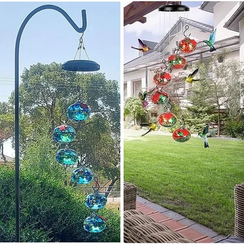 🎉Charming Hummingbird Feeder With Wind Chime