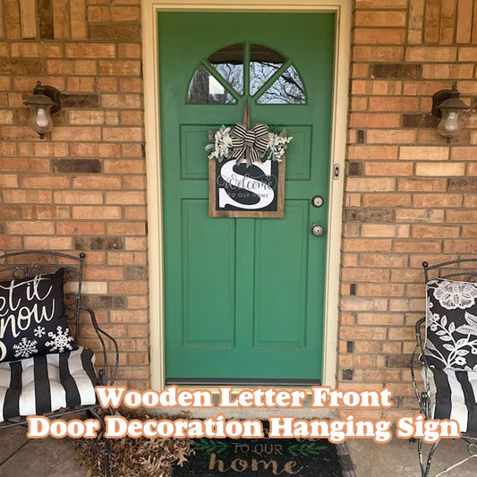 Wooden Letter Front Door Decoration Hanging Sign