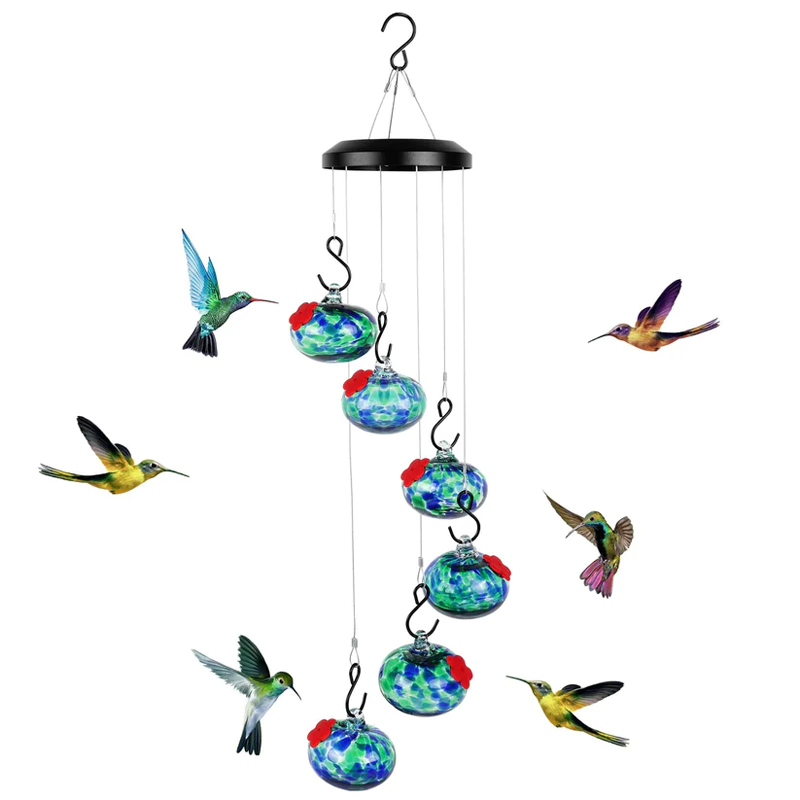 🎉Charming Hummingbird Feeder With Wind Chime