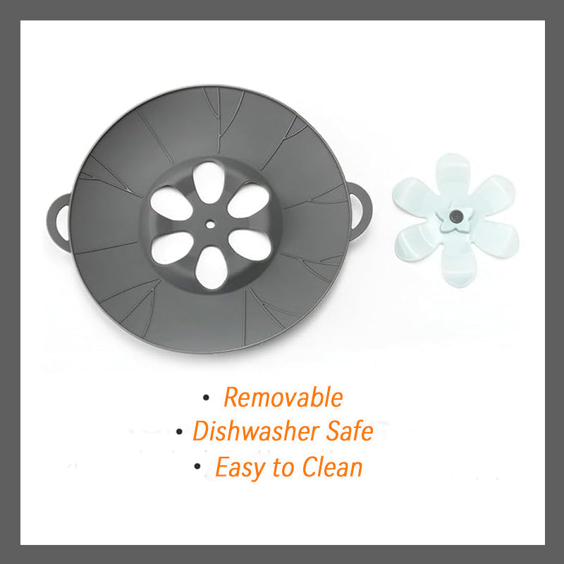 Silicone Flower-Shaped Anti-Overflow Lid