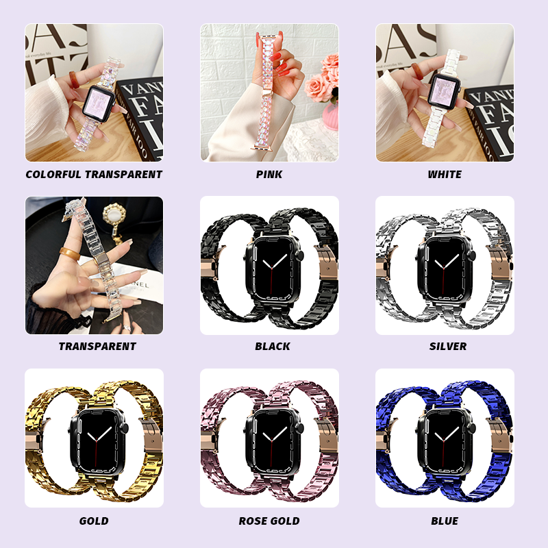 Colorful Electroplated Watch Strap