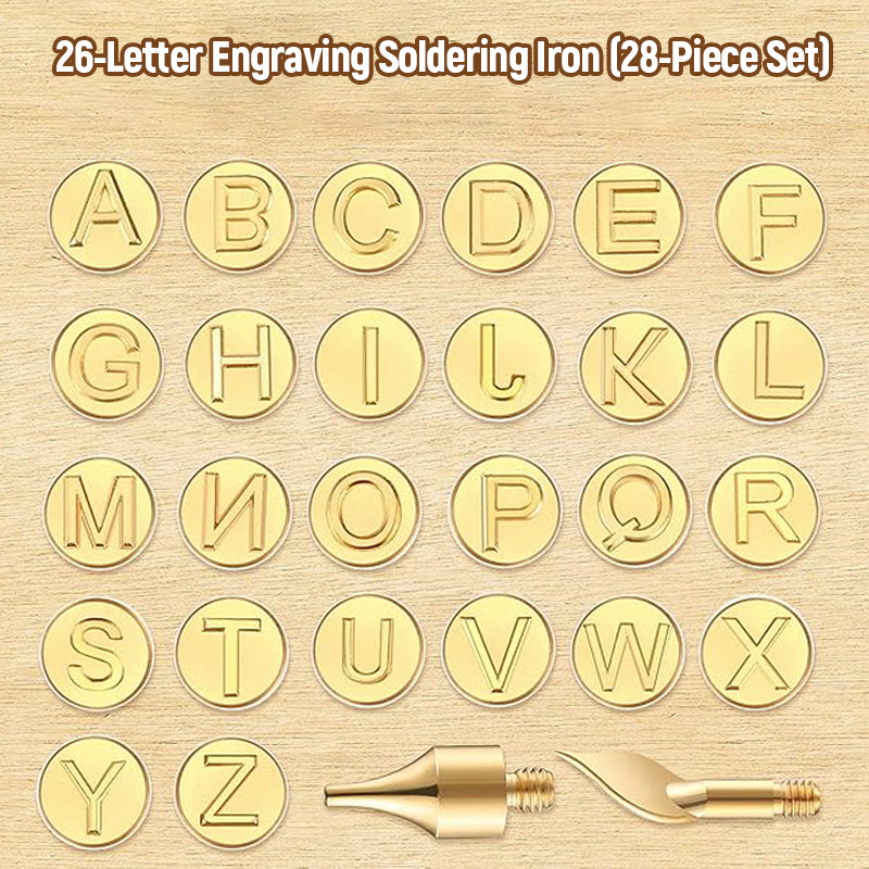 26-Letter Engraving Soldering Iron (28-Piece Set)