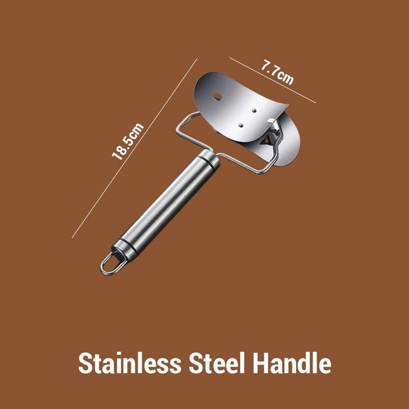Stainless Steel Wooden Handle Dumpling Cutting Tool
