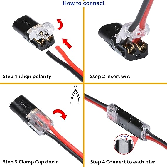 🔥Double - Wire Plug-in Connector With Locking Buckle